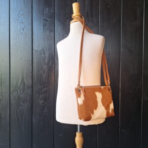 Tas Stoer Cognac/Wit