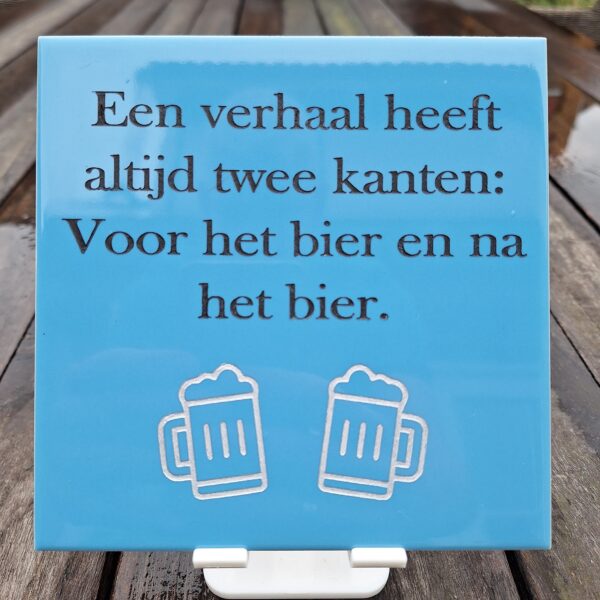 Tegelspreuk: bier verhaal